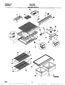 04 - Shelves / Controls parts for Frigidaire Refrigerator WRT21FGAW5 from AppliancePartsPros.com