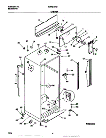 03 - Cabinet parts for Frigidaire Refrigerator WRT21NRCW2 from AppliancePartsPros.com