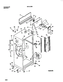 03 - Cabinet W / Fan Assembly parts for Frigidaire Refrigerator WRT21QRBD1 from AppliancePartsPros.com