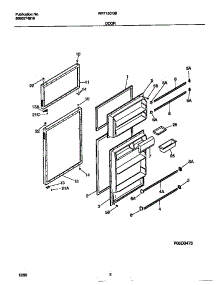 02 - Door parts for Frigidaire Refrigerator WRT13CGBW2 from AppliancePartsPros.com
