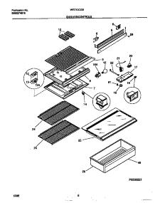 04 - Shelves / Controls parts for Frigidaire Refrigerator WRT13CGBW2 from AppliancePartsPros.com