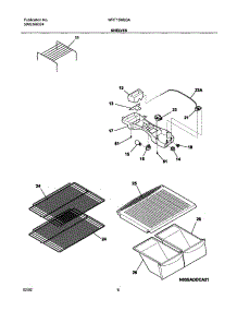 07 - Shelves parts for White Westinghouse Refrigerator WRT15MB3AW0 from AppliancePartsPros.com