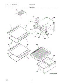 07 - Shelves parts for White Westinghouse Refrigerator WRT15MG4BQ1 from AppliancePartsPros.com