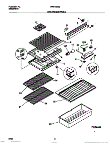 04 - Shelves / Controls parts for Frigidaire Refrigerator WRT16DGCW2 from AppliancePartsPros.com