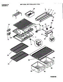 04 - Shelves, Controls, Divider, Mullion parts for Frigidaire Refrigerator WRT17DGCD0 from AppliancePartsPros.com