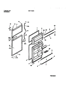 02 - Door Section parts for Frigidaire Refrigerator WRT17NRBD2 from AppliancePartsPros.com