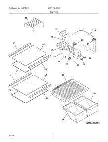 07 - Shelves parts for White Westinghouse Refrigerator WRT17MG4BW3 from AppliancePartsPros.com
