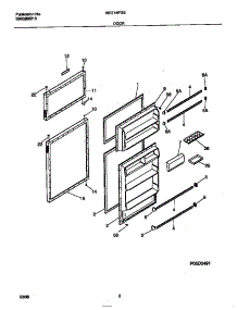 02 - Door parts for Frigidaire Refrigerator WRT18FGED0 from AppliancePartsPros.com