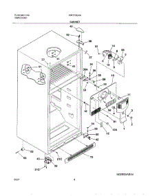 05 - Cabinet parts for White Westinghouse Refrigerator WRT18G4AQ0 from AppliancePartsPros.com