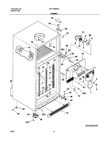 05 - Cabinet parts for White Westinghouse Refrigerator WRT18MP5AW2 from AppliancePartsPros.com