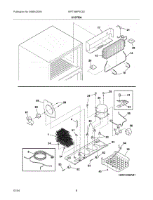 09 - System parts for White Westinghouse Refrigerator WRT18MP6CS2 from AppliancePartsPros.com