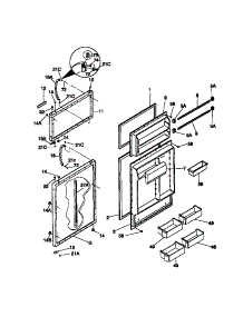 02 - Door parts for Frigidaire Refrigerator WRT18TRCW0 from AppliancePartsPros.com