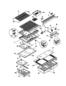 04 - Shelves / Controls parts for Frigidaire Refrigerator WRT18TRCW0 from AppliancePartsPros.com