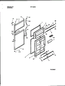 02 - Door Section parts for Frigidaire Refrigerator WRT19GRBW2 from AppliancePartsPros.com
