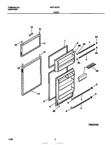 02 - Door parts for Frigidaire Refrigerator WRT16CGCW2 from AppliancePartsPros.com
