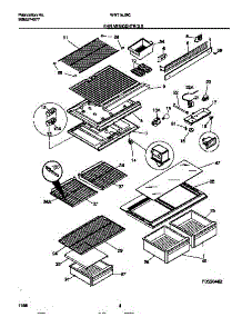 04 - Shelves / Controls parts for Frigidaire Refrigerator WRT16JRCD1 from AppliancePartsPros.com