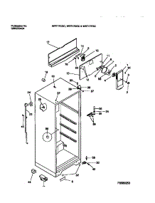 03 - Cabinet W /  Fan Assembly parts for Frigidaire Refrigerator WRT17CGCD1 from AppliancePartsPros.com