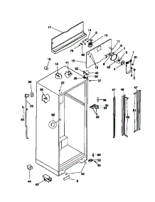 03 - Cabinet parts for Frigidaire Refrigerator WRT18JRCD0 from AppliancePartsPros.com