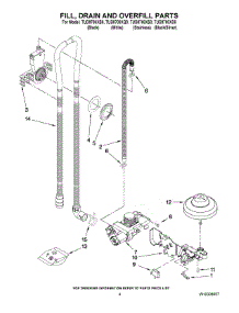 04 - Fill Drain And Overfill Parts parts for Estate Dishwasher TUD8700XS0 from AppliancePartsPros.com