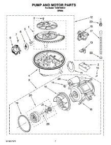 06 - Pump And Motor Parts parts for Estate Dishwasher TUD8700SQ1 from AppliancePartsPros.com
