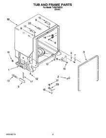 05 - Tub And Frame Parts parts for Estate Dishwasher TUD8750SD2 from AppliancePartsPros.com