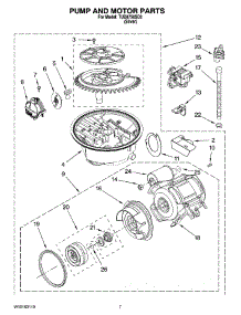 06 - Pump And Motor Parts parts for Estate Dishwasher TUD8750SD2 from AppliancePartsPros.com