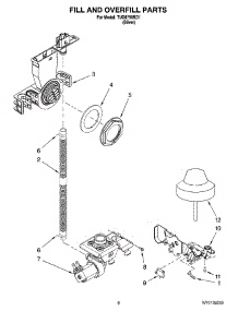 06 - Fill And Overfill Parts parts for Estate Dishwasher TUD8750SD1 from AppliancePartsPros.com