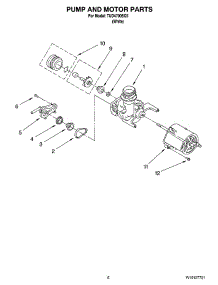 05 - Pump And Motor Parts parts for Estate Dishwasher TUD4700SQ1 from AppliancePartsPros.com