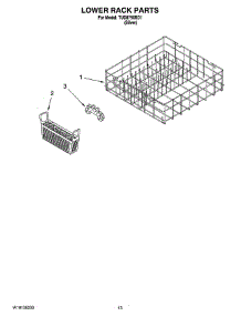 11 - Lower Rack Parts, Optional Parts (Not Included) parts for Estate Dishwasher TUD8750SD1 from AppliancePartsPros.com