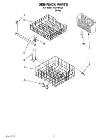 06 - Dishrack Parts, Optional Parts (Not Included) parts for Estate Dishwasher TUD4700SQ1 from AppliancePartsPros.com