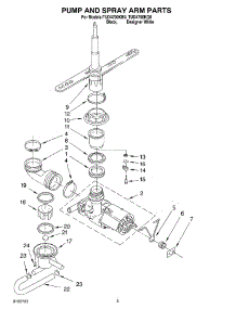 04 - Pump And Sprayarm parts for Estate Dishwasher TUD4700KQ0 from AppliancePartsPros.com
