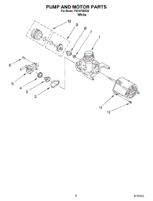 05 - Pump And Motor parts for Estate Dishwasher TUD5700EQ5 from AppliancePartsPros.com
