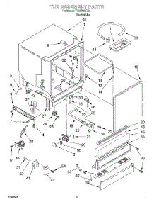 03 - Tub Assembly parts for Estate Dishwasher TUD5700EQ4 from AppliancePartsPros.com