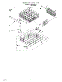 06 - Dishrack parts for Estate Dishwasher TUD5700EQ3 from AppliancePartsPros.com