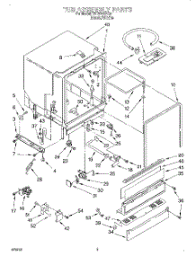 03 - Tub Assembly parts for Estate Dishwasher TUD5700EQ0 from AppliancePartsPros.com