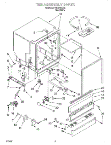 03 - Tub Assembly parts for Estate Dishwasher TUD5700EQ2 from AppliancePartsPros.com