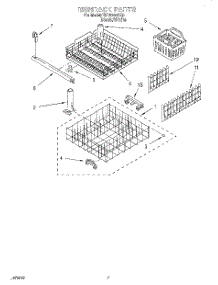 06 - Dishrack parts for Estate Dishwasher TUD5700EQ0 from AppliancePartsPros.com
