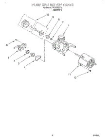 05 - Pump And Motor parts for Estate Dishwasher TUD5700EQ2 from AppliancePartsPros.com