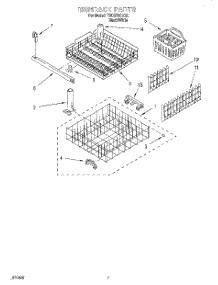 06 - Dishrack parts for Estate Dishwasher TUD5700EQ2 from AppliancePartsPros.com