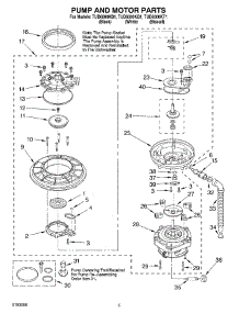 04 - Pump And Motor parts for Estate Dishwasher TUD6000KB1 from AppliancePartsPros.com