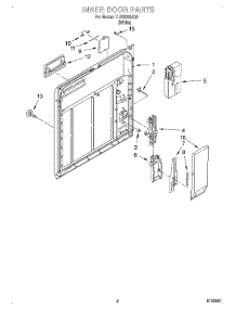 02 - Inner Door parts for Estate Dishwasher TUD6000JQ0 from AppliancePartsPros.com