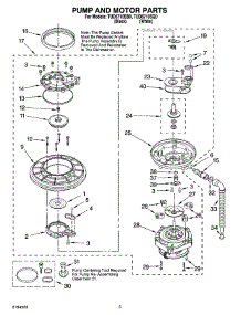 04 - Pump And Motor Parts parts for Estate Dishwasher TUD6710SQ0 from AppliancePartsPros.com