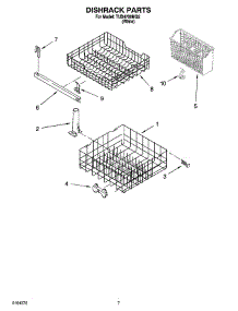 06 - Dishrack Parts, Optional Parts (Not Included) parts for Estate Dishwasher TUD4700MQ2 from AppliancePartsPros.com