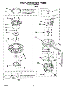04 - Pump And Motor Parts parts for Estate Dishwasher TUD6750SD0 from AppliancePartsPros.com