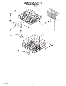06 - Dishrack Parts, Optional Parts (Not Included) parts for Estate Dishwasher TUD4700SQ0 from AppliancePartsPros.com