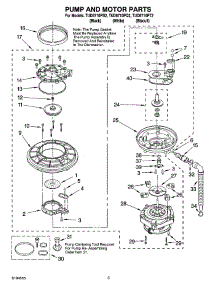 04 - Pump And Motor Parts parts for Estate Dishwasher TUD6710PT2 from AppliancePartsPros.com