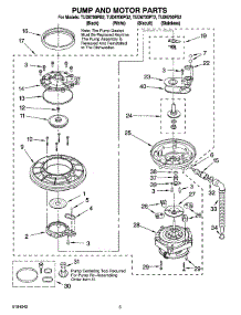04 - Pump And Motor Parts parts for Estate Dishwasher TUD6700PS2 from AppliancePartsPros.com