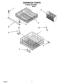 06 - Dishrack Parts, Optional Parts (Not Included) parts for Estate Dishwasher TUD4700MU2 from AppliancePartsPros.com
