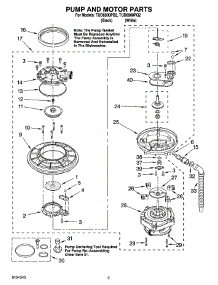 04 - Pump And Motor Parts parts for Estate Dishwasher TUD6900PQ2 from AppliancePartsPros.com