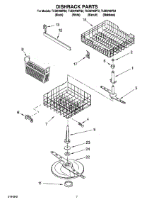 05 - Dishrack Parts, Optional Parts (Not Included) parts for Estate Dishwasher TUD6700PT2 from AppliancePartsPros.com